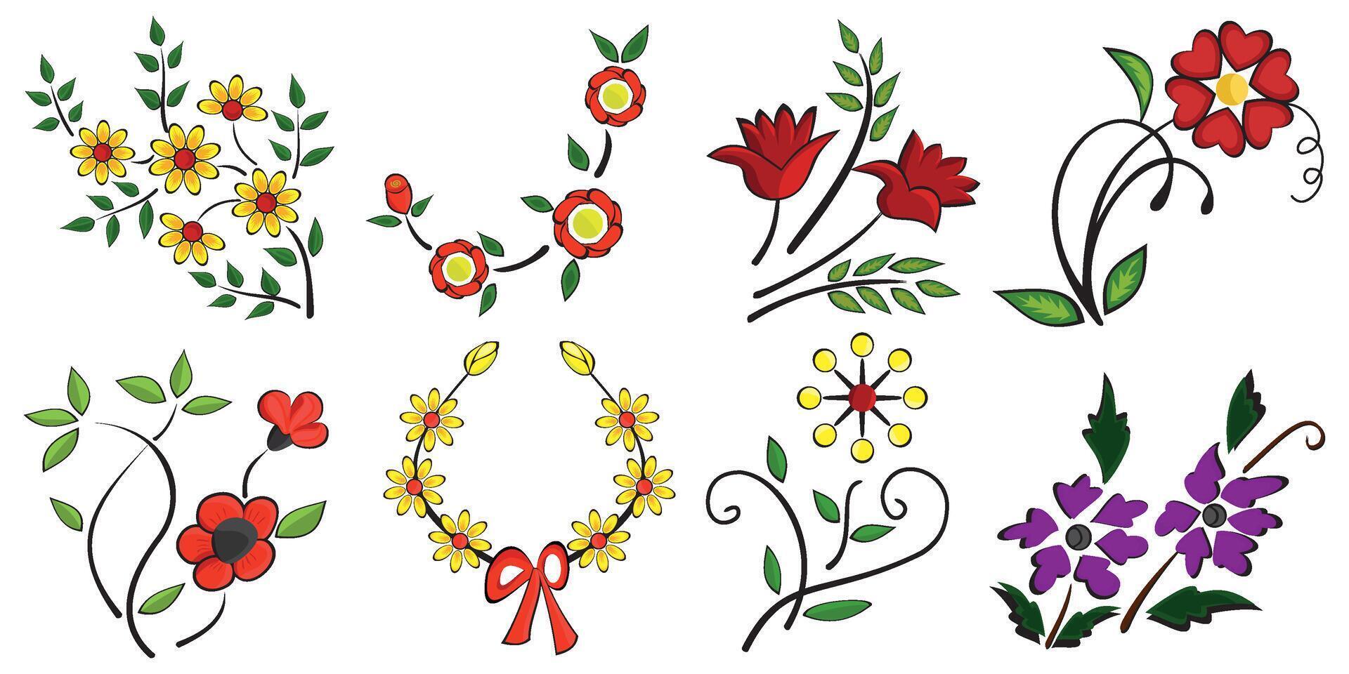 Beautiful Flower Pack vector