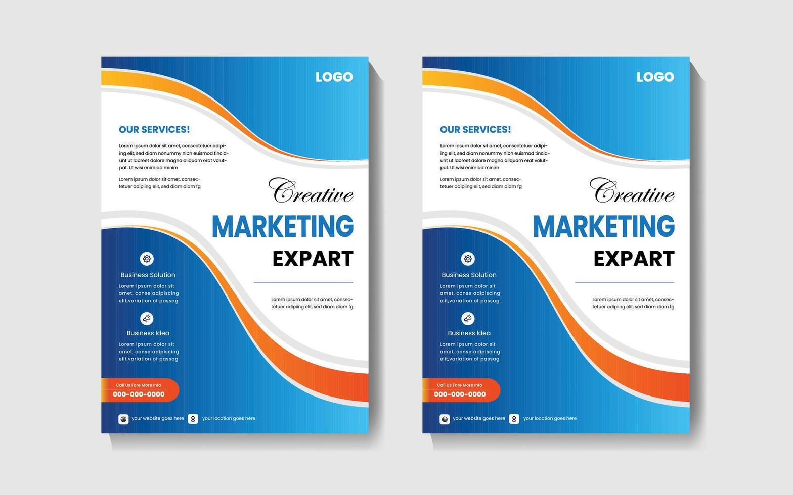 Creative Business Flyer Design template vector