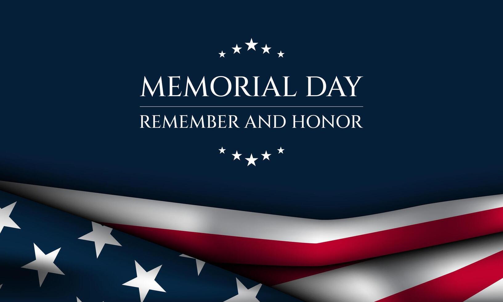 Memorial Day Background Design. vector