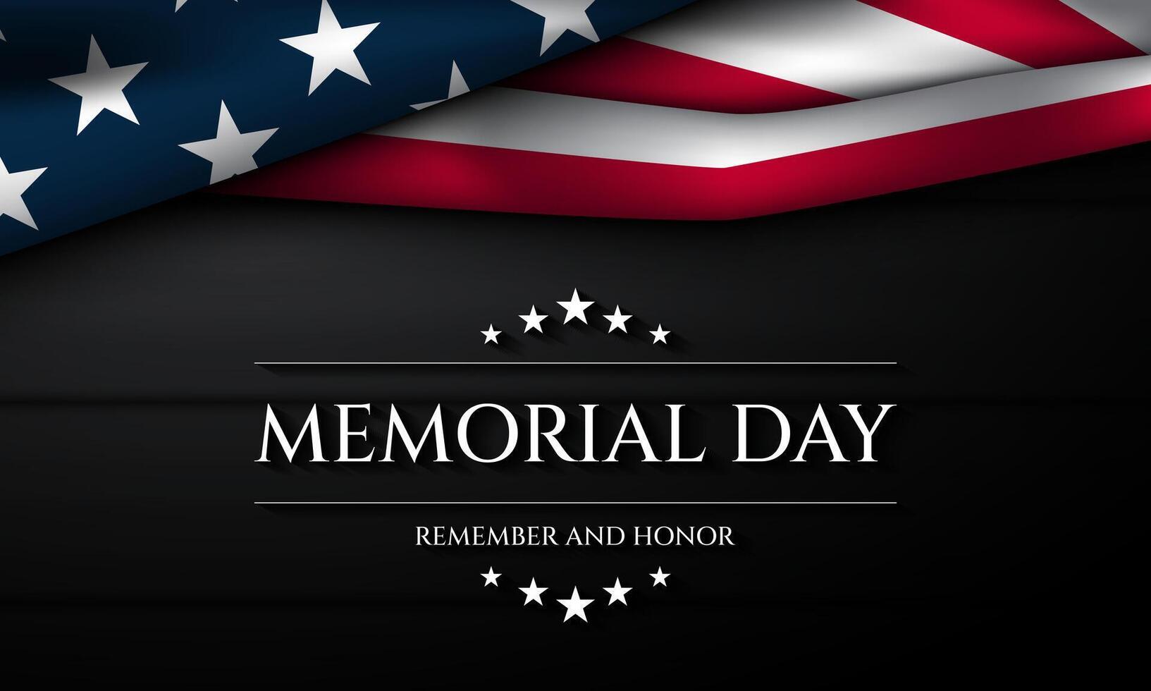 Memorial Day Background Design. vector