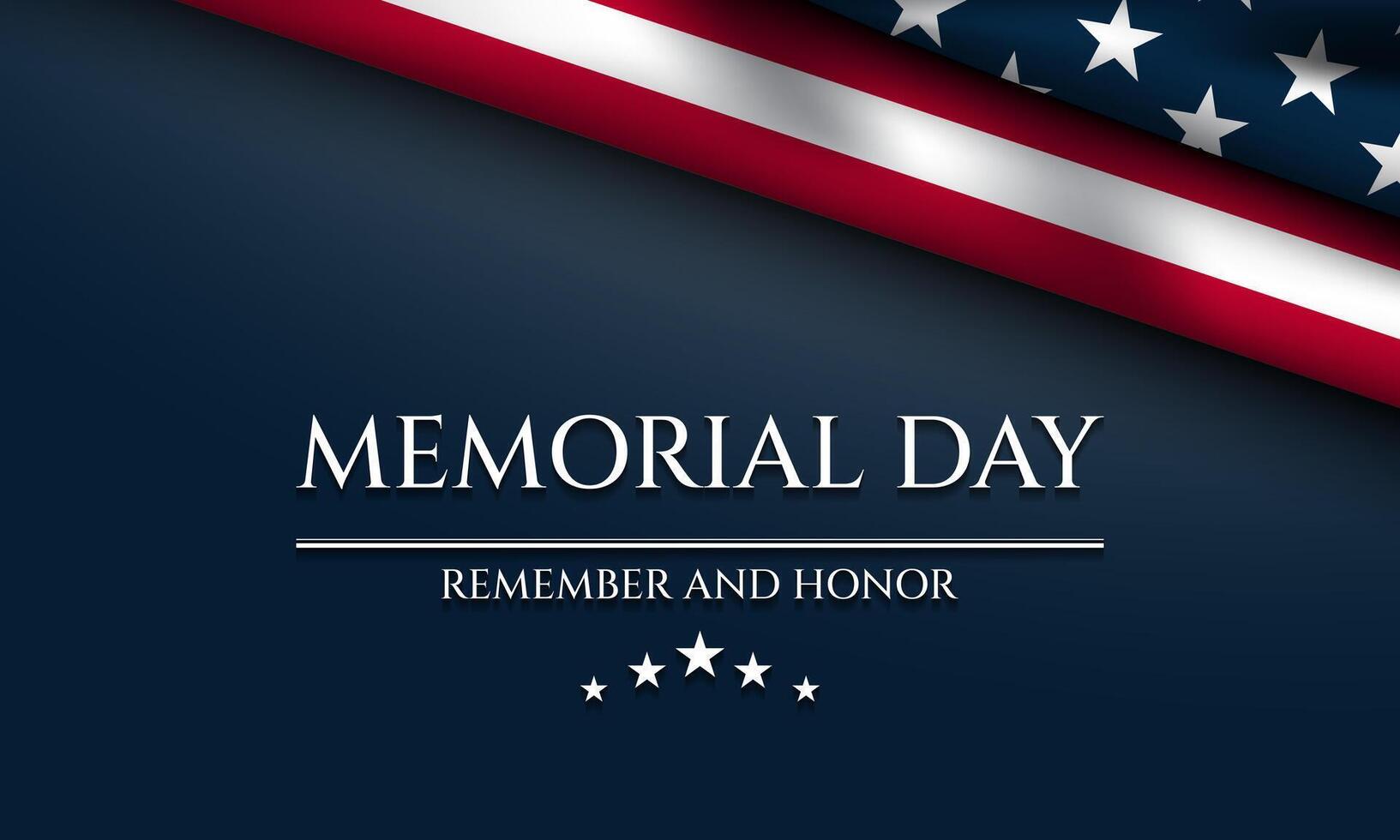Memorial Day Background Design. vector