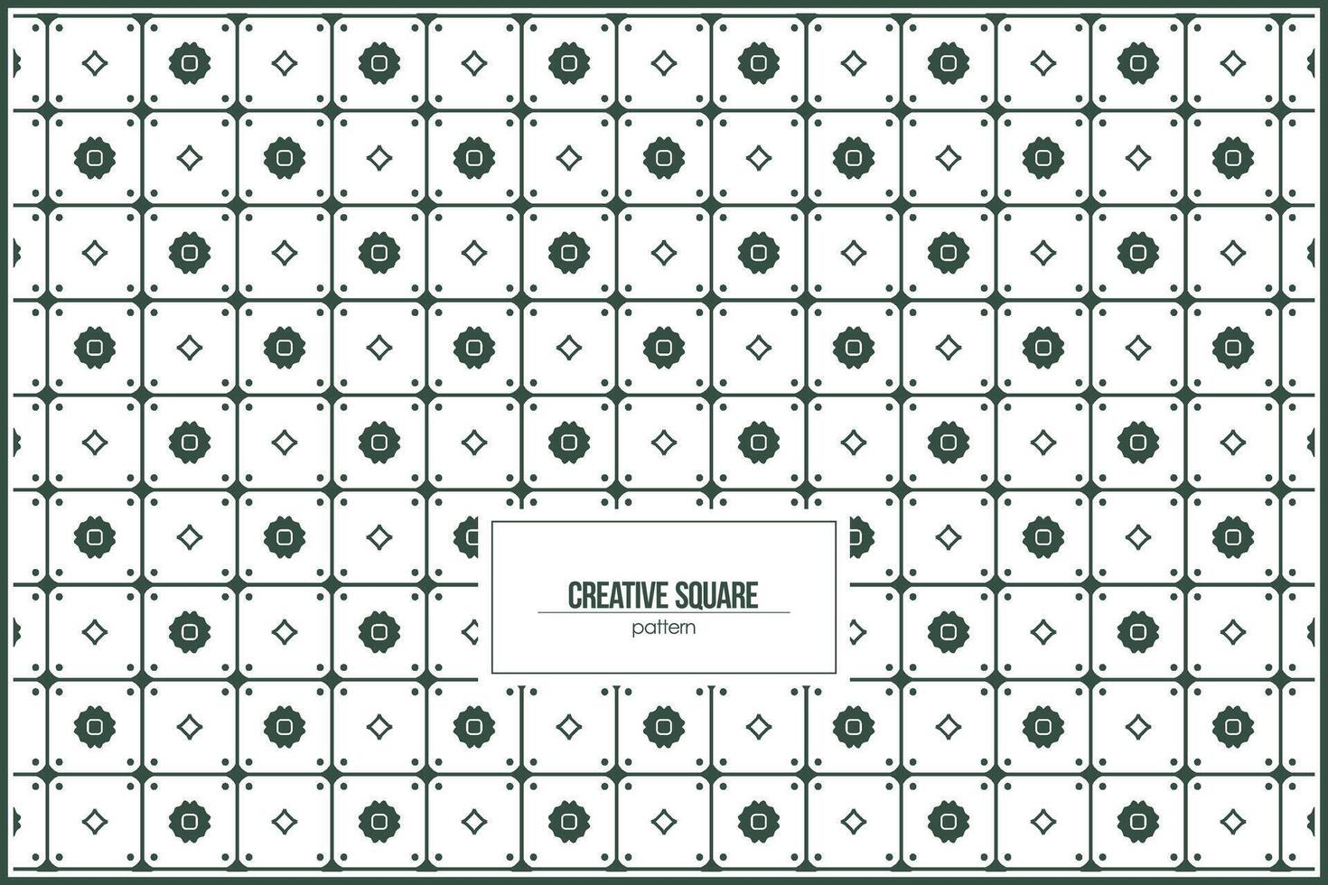 creative square pattern with multple simple ornaments vector