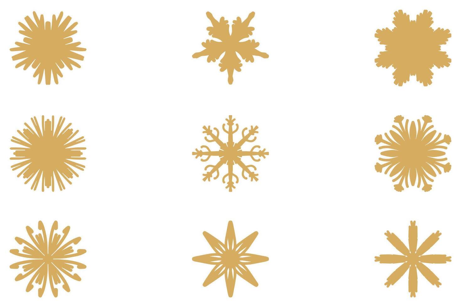 Decorative ornament shape icon set vector