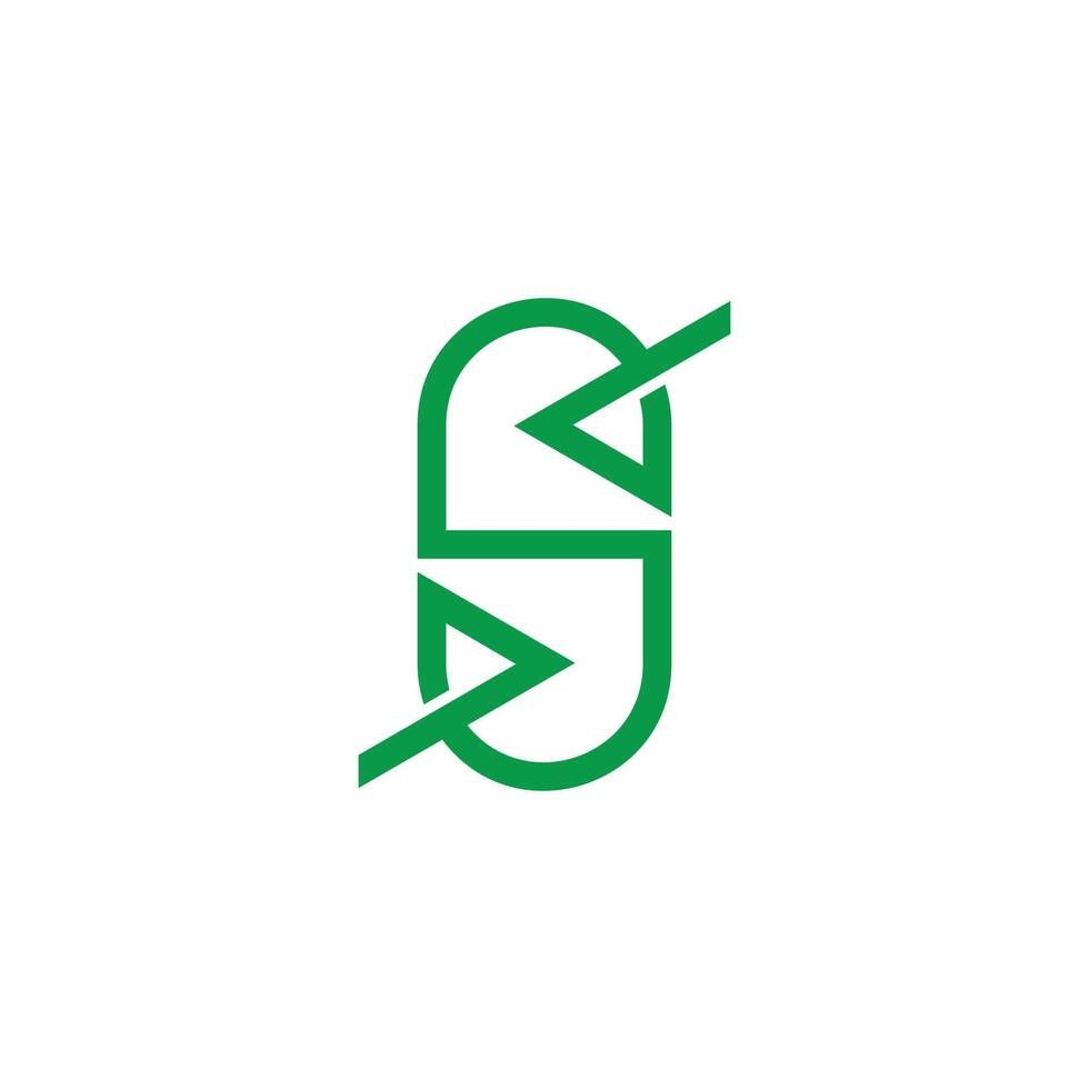 letter s capsule medicine simple logo vector