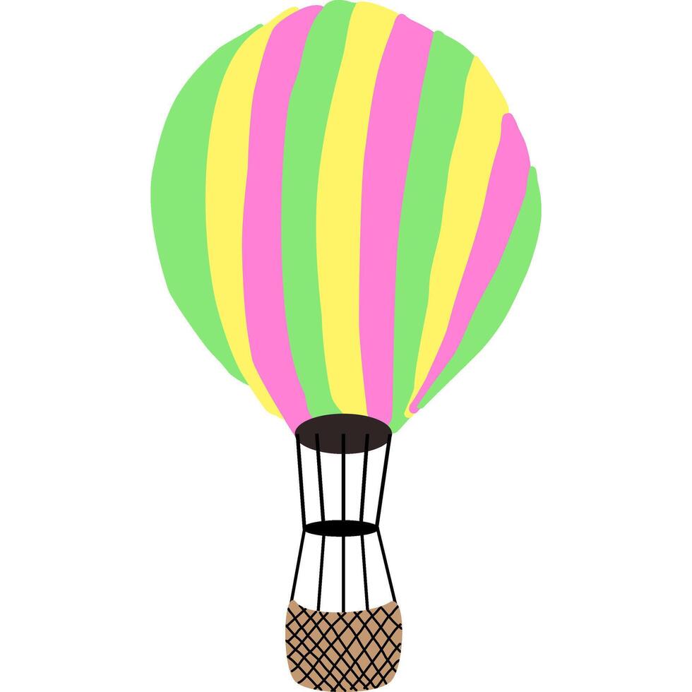 Balloon cartoon in icon style vector