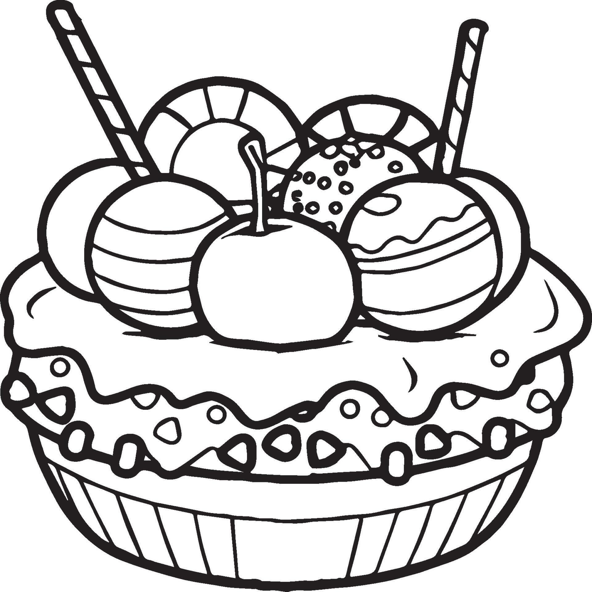 Food Drink and Sweets coloring pages. Food Drink and Sweets outline for