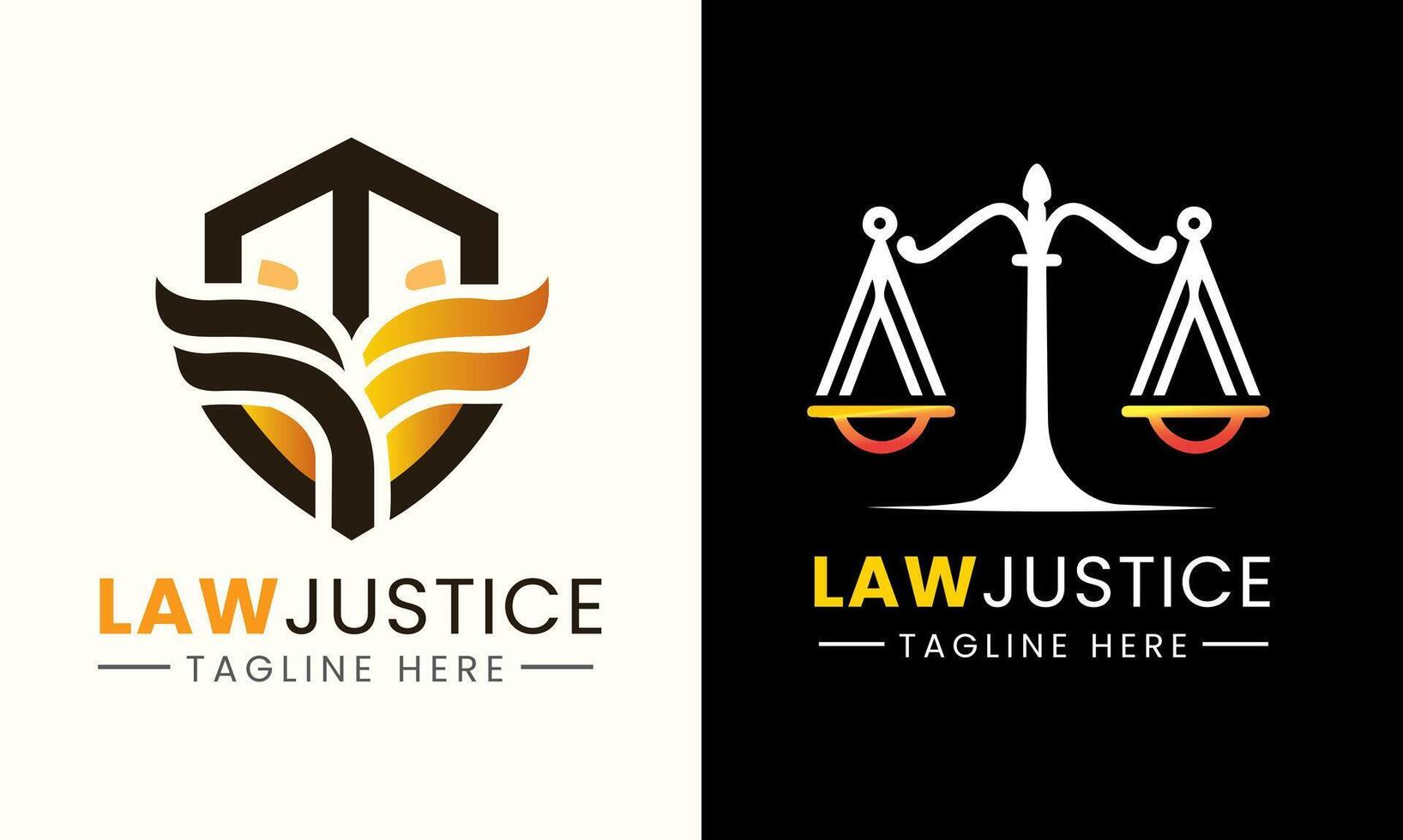 Law firm justice attorney judge court icon symbol logo design sample element vector