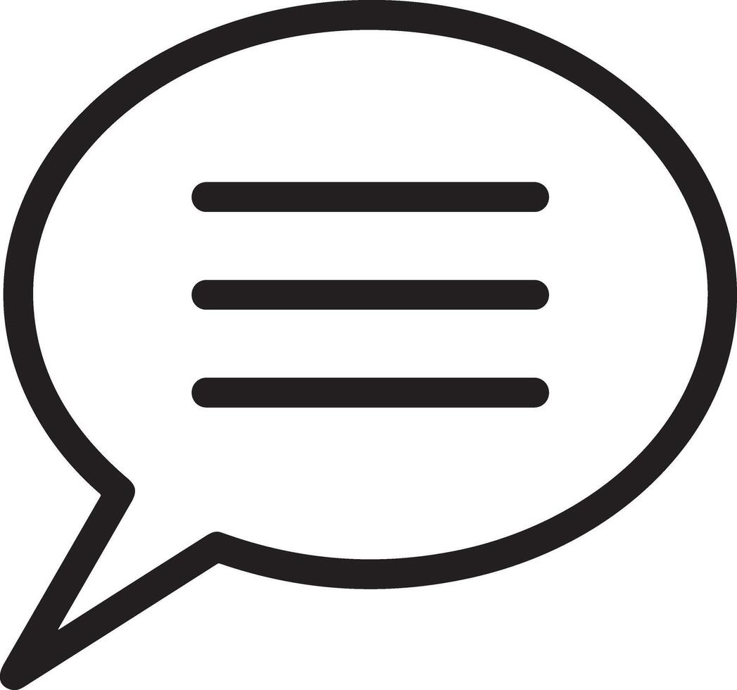 Comment icon image for element design of chat and communication symbol vector