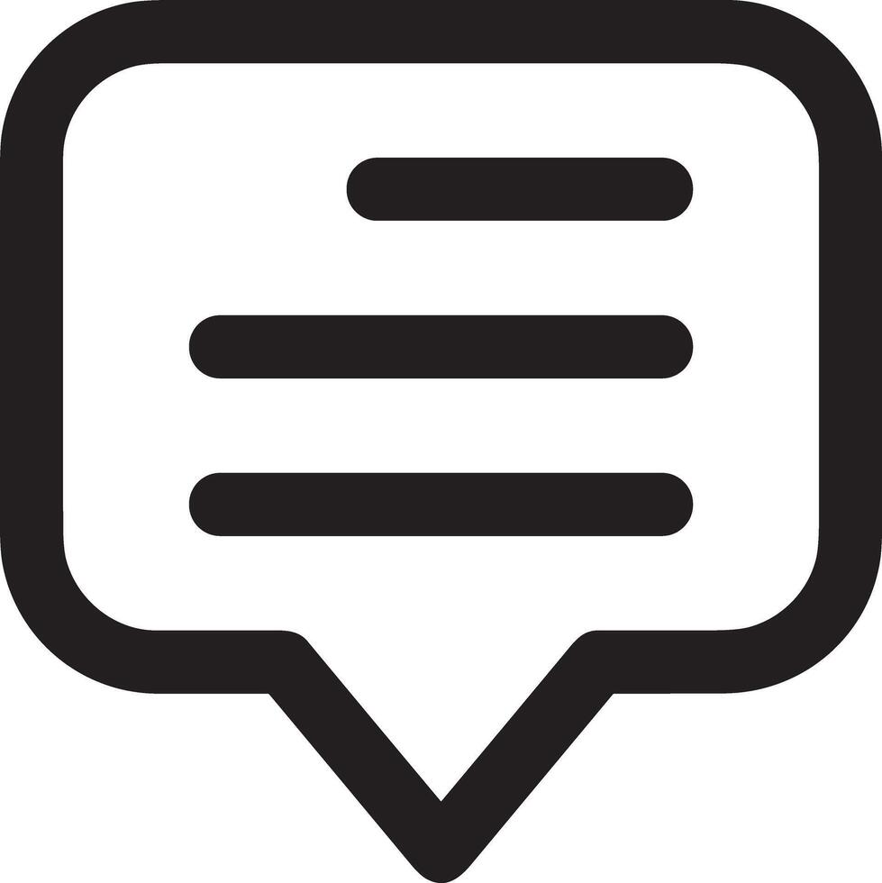 Comment icon image for element design of chat and communication symbol vector
