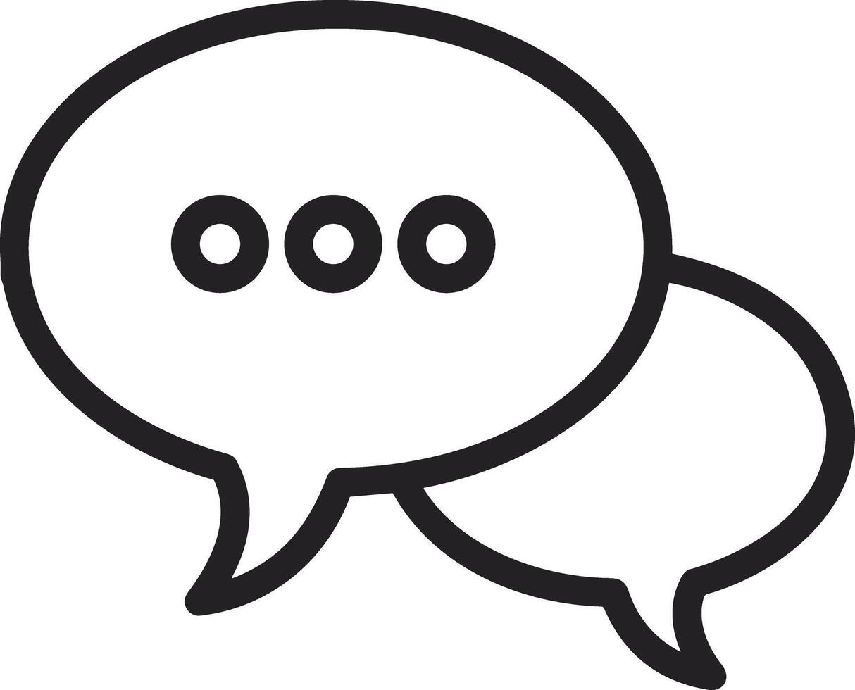 Comment icon image for element design of chat and communication symbol vector