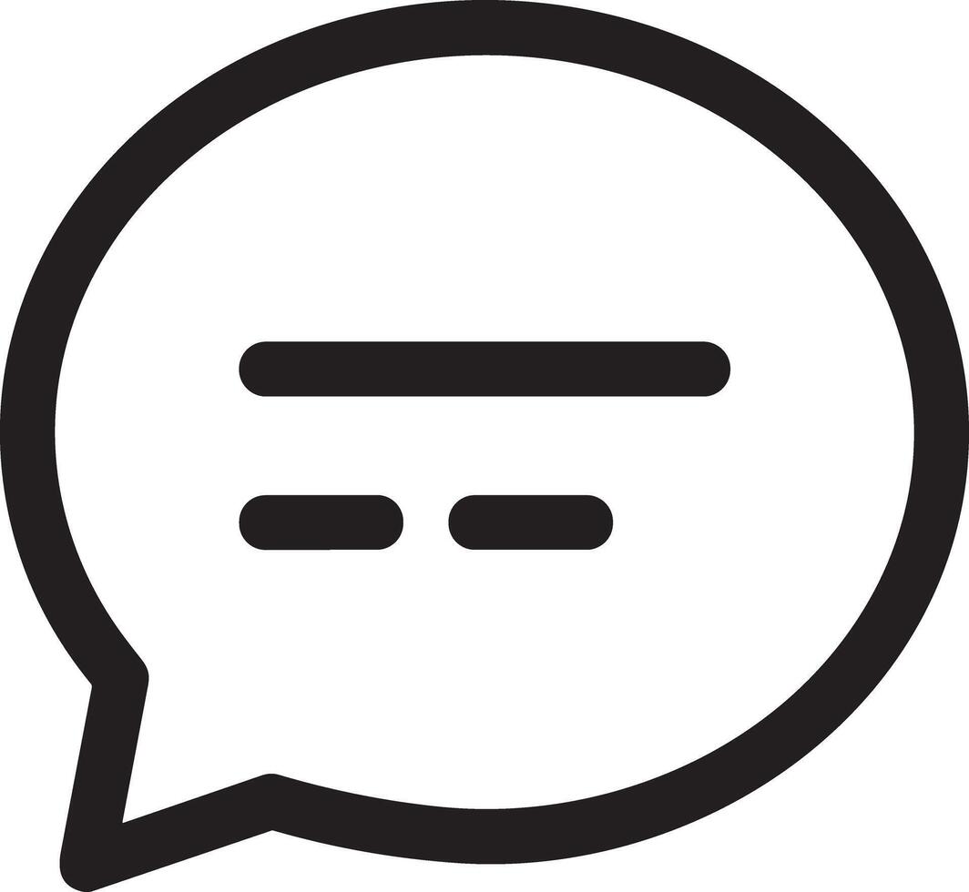Comment icon image for element design of chat and communication symbol vector