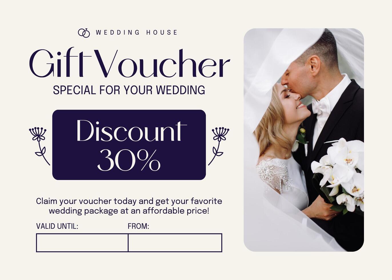 Gift Voucher for Wedding Package template