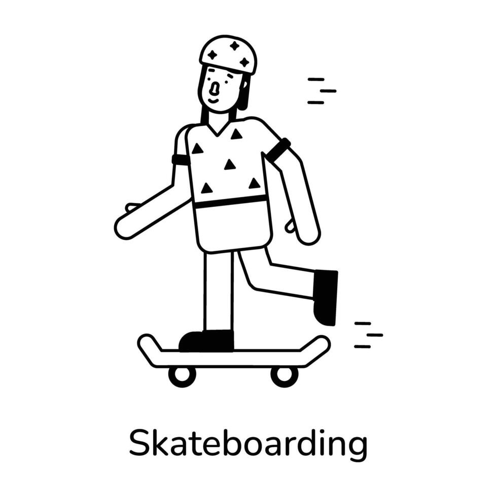 Trendy Skateboarding Concepts vector