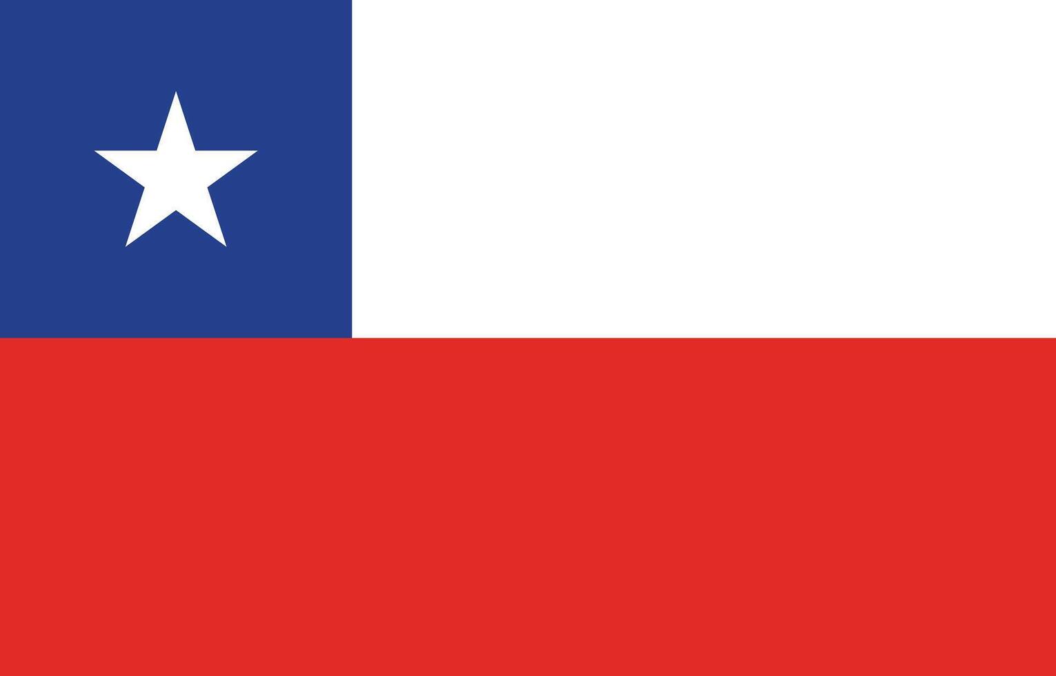 National flag of Chile. Chile Flag. vector