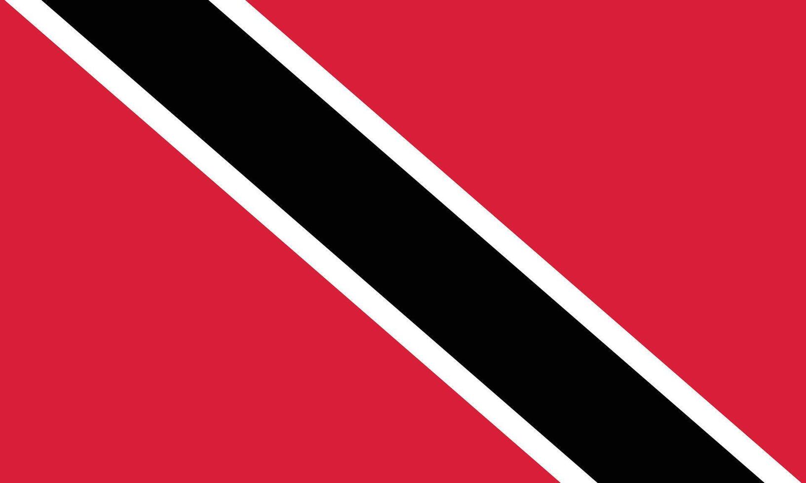 National flag of Trinidad and Tobago. Trinidad and Tobago Flag. vector
