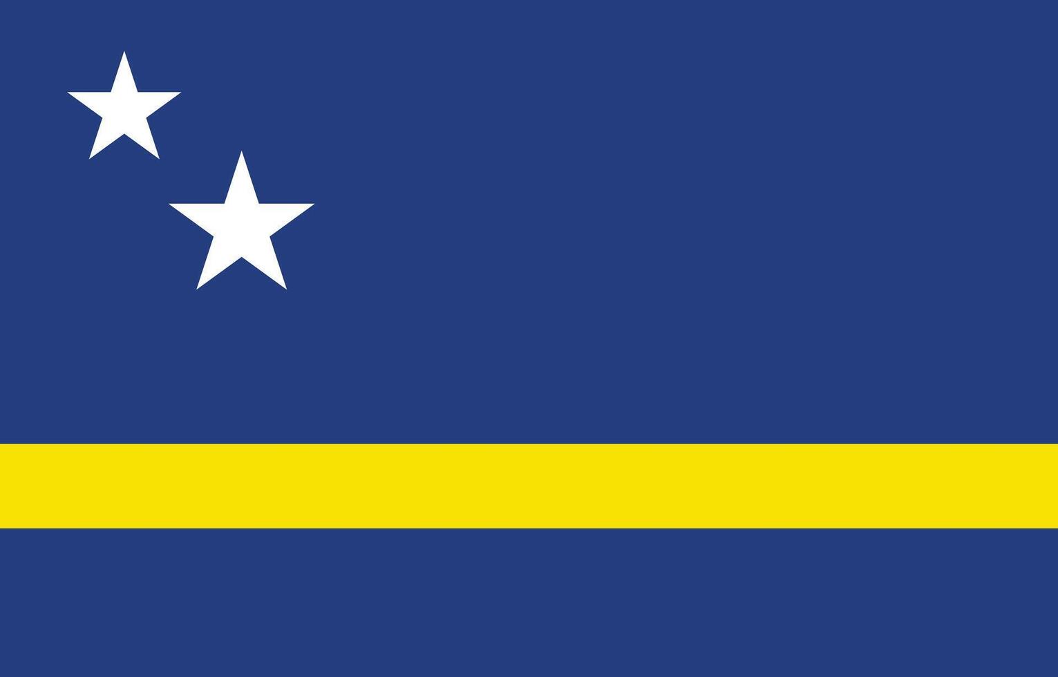 National flag of Curacao. Curacao Flag. vector