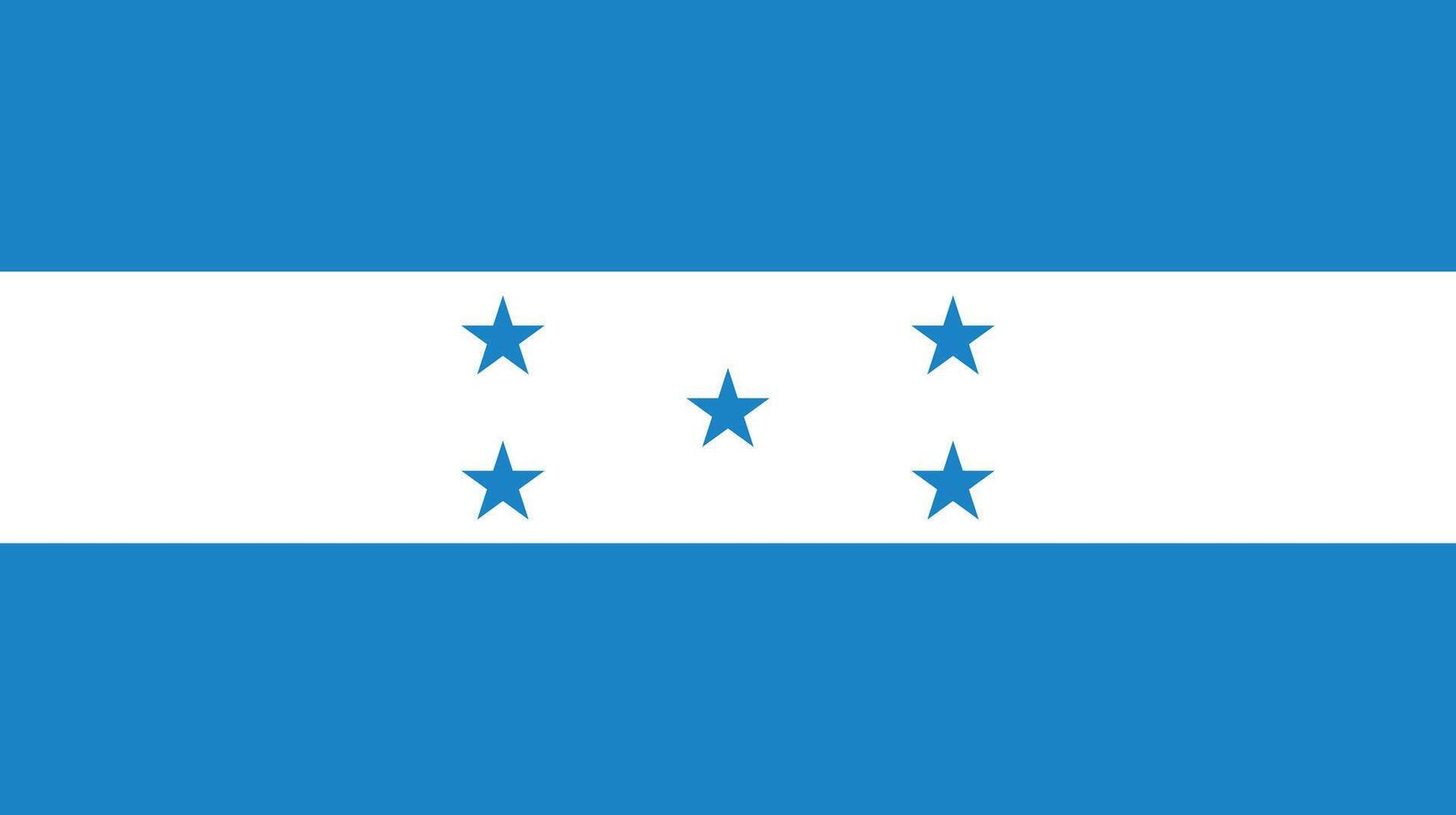 nacional bandera de Honduras. Honduras bandera. vector