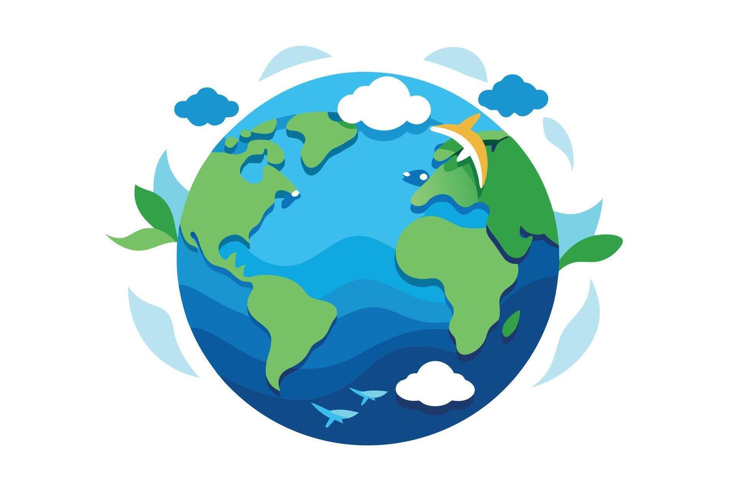 World Oceans Day vector