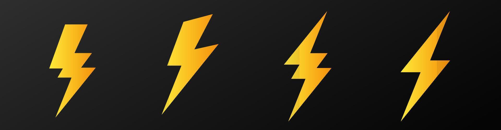 Power Flash Bolt Thunder Logo vector