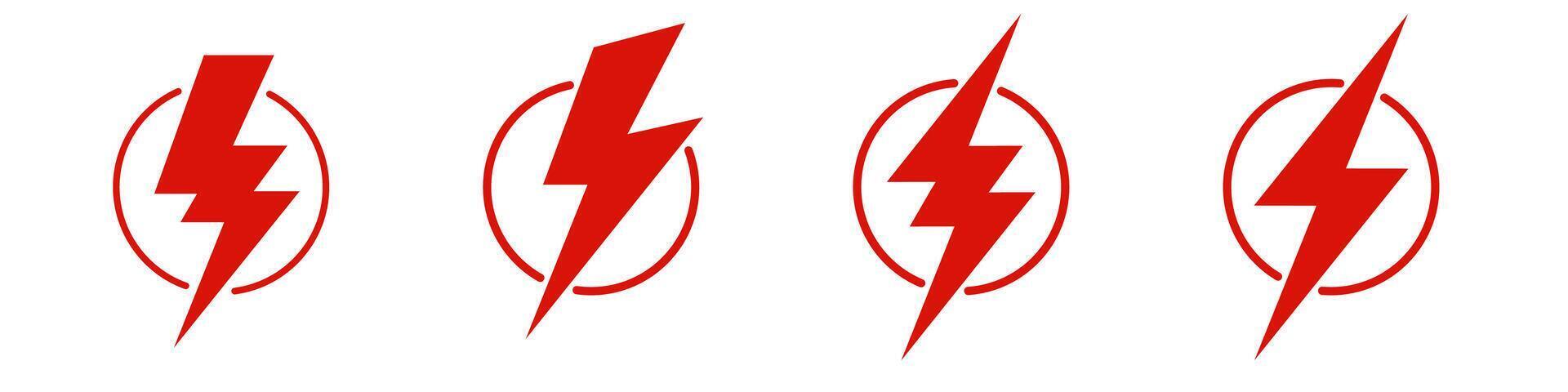 High Energy Thunder Bolt Logo Concept vector