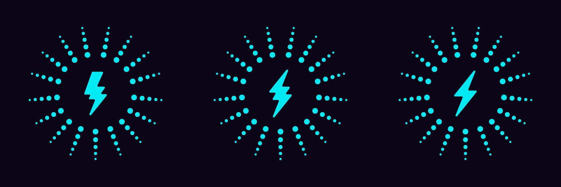 batería cargar dinámica energía y trueno tornillo logo vector