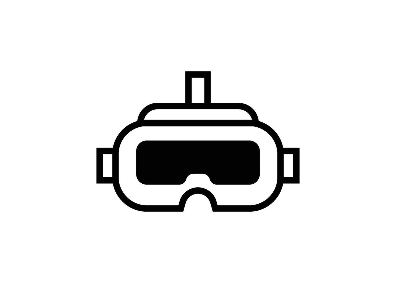 VR icon design vector