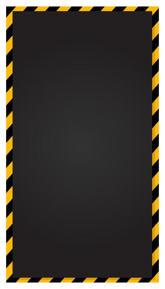 Warning frame images with strips vector