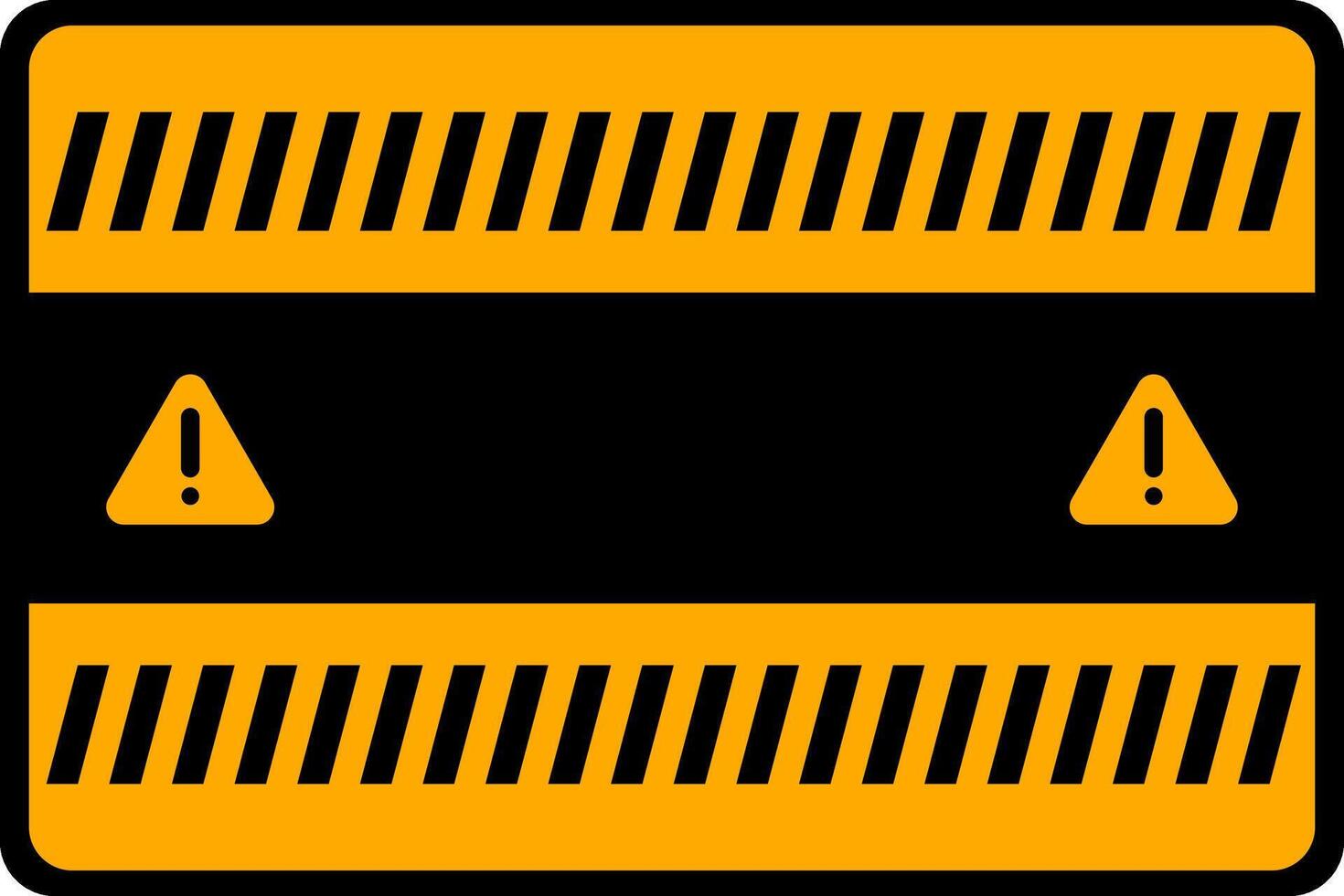 Warning frame images with strips vector