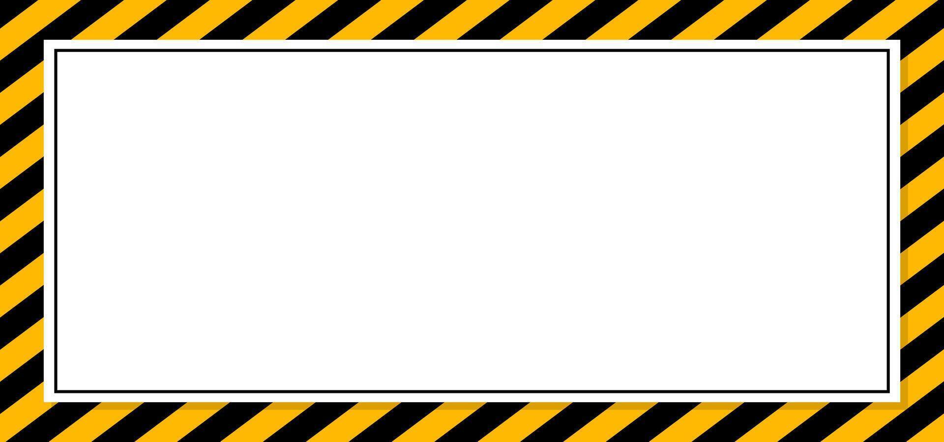 Warning frame images with strips vector