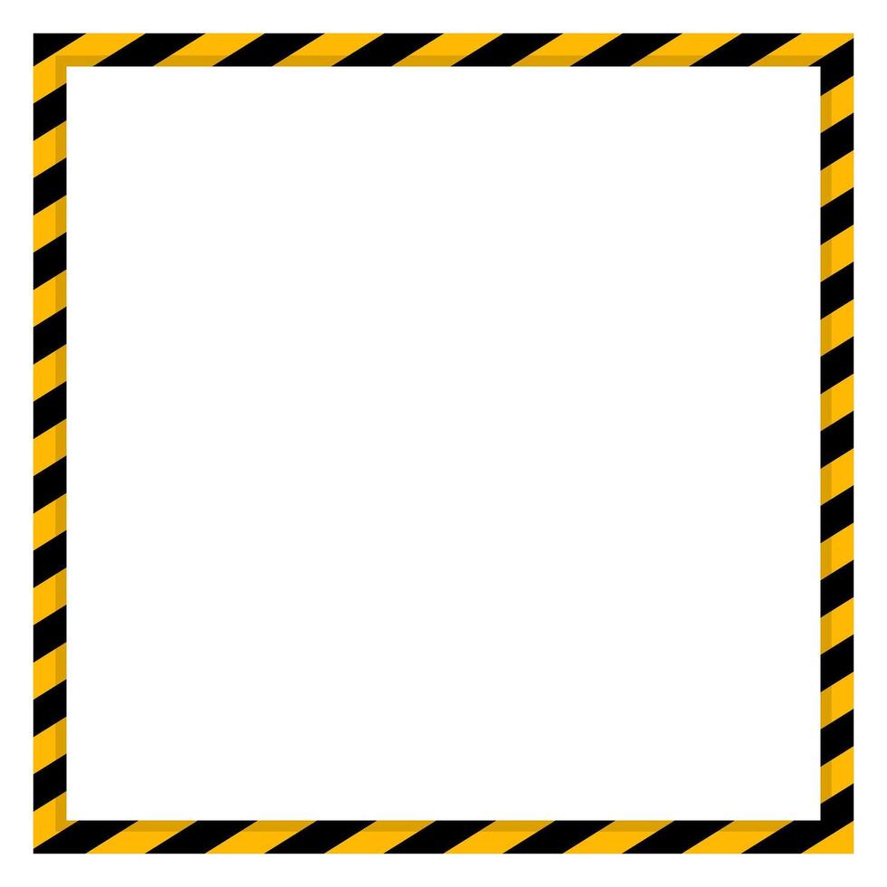 Warning frame images with strips vector