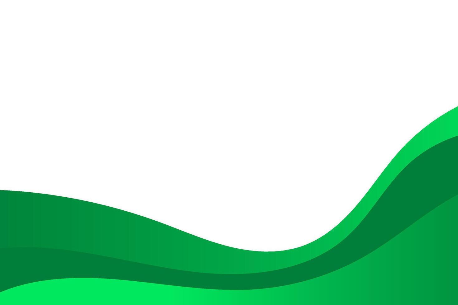 Abstract green wavy business background. illustration vector