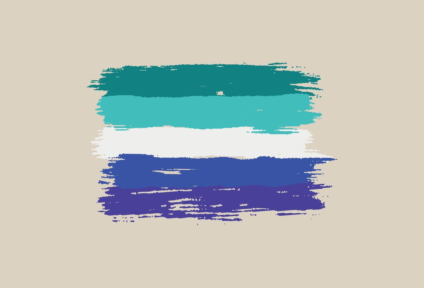 Grunge gay pride flag. Hand drawn illustration isolated on beige background. vector