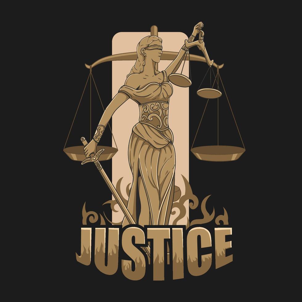 justicia, ley día vector