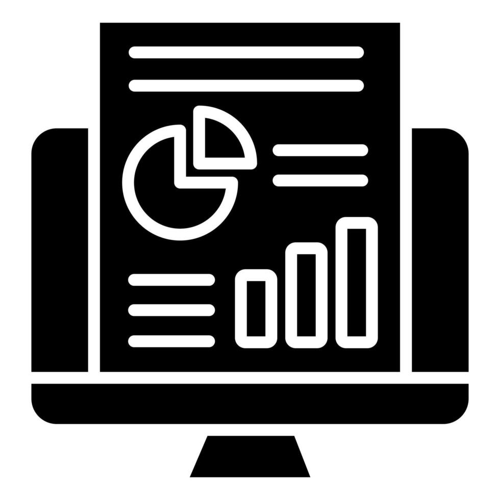 Report Dashboard icon line illustration vector