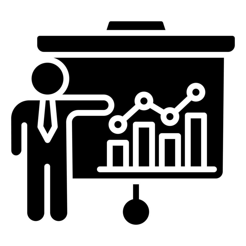 Report Interpretation icon line illustration vector