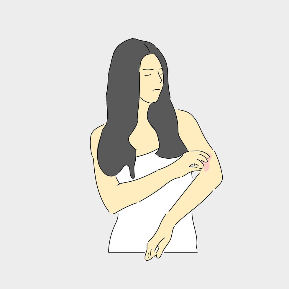 Illustration A Solemn Pledge Against Malaria vector