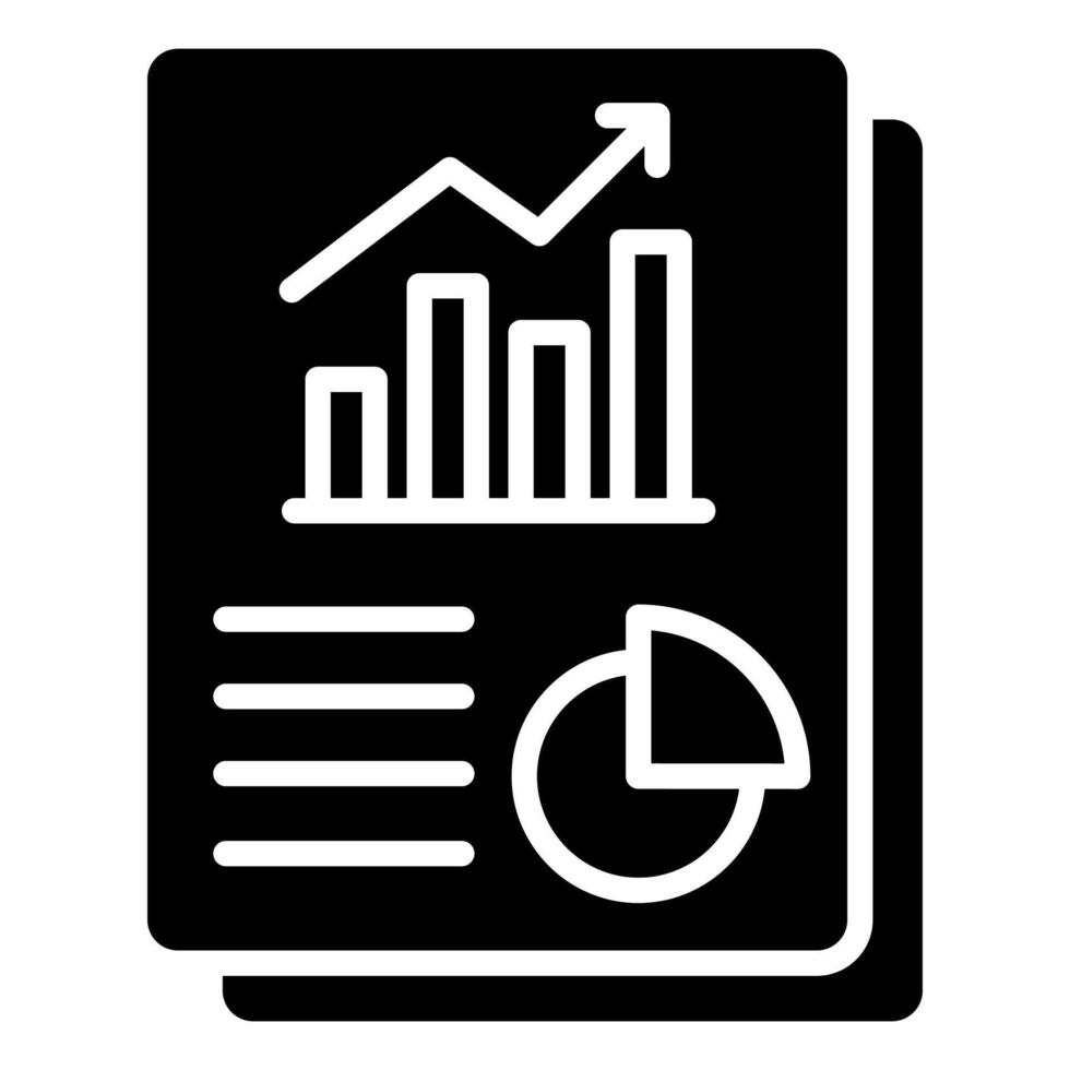 Report Metrics icon line illustration vector