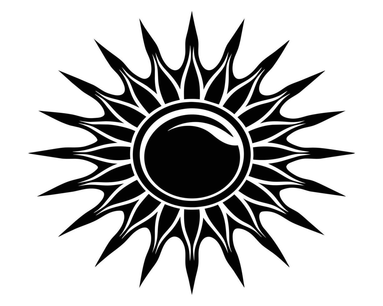 Vibrant vista sun icon vector