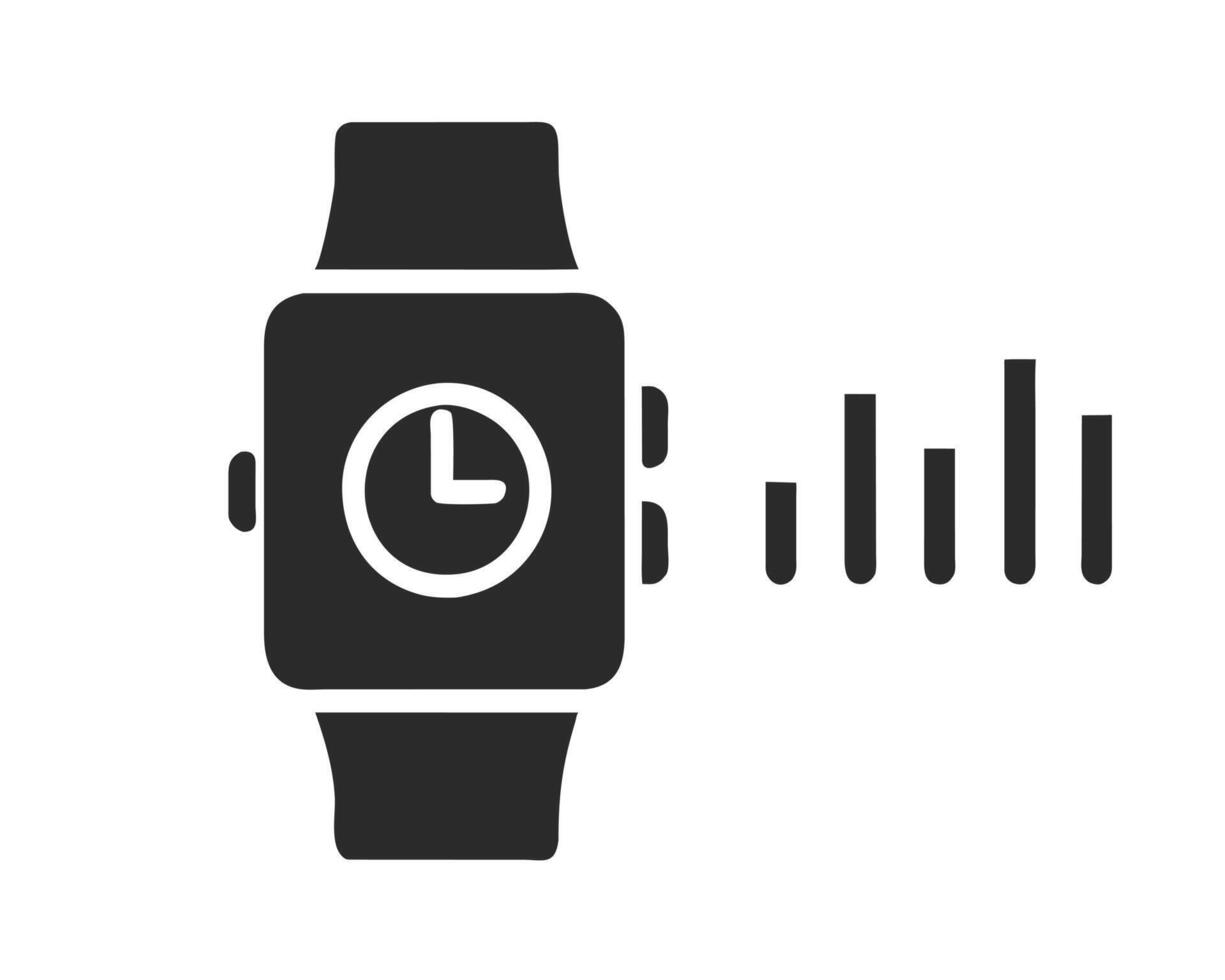 Smart Watch Silhouette vector