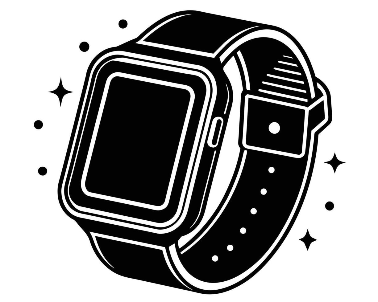 Smart Watch Silhouette vector