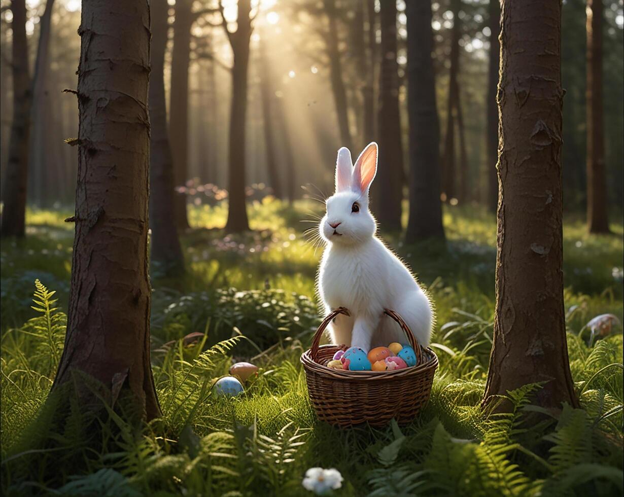 hermosamente decorado Pascua de Resurrección huevo foto