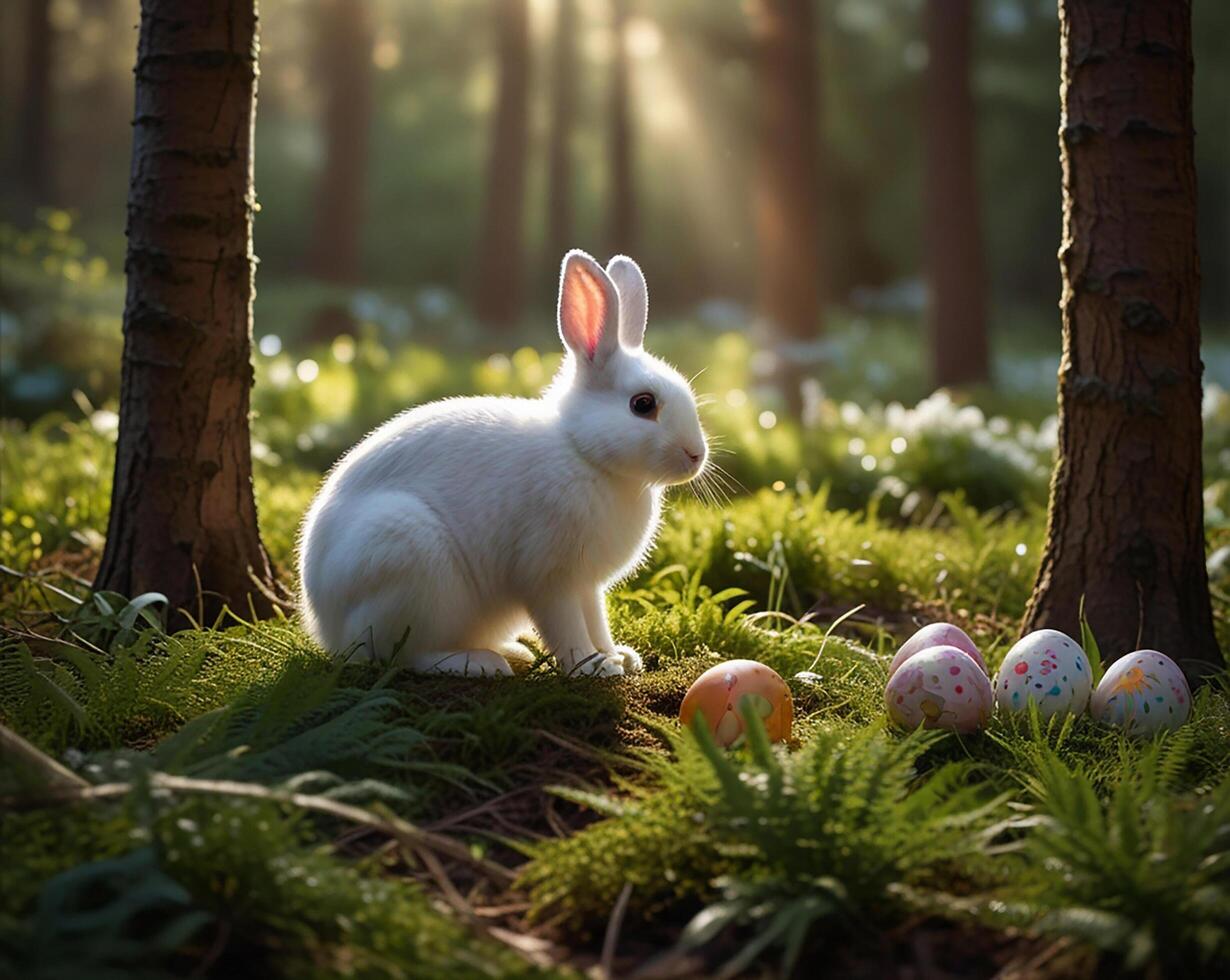 hermosamente decorado Pascua de Resurrección huevo foto