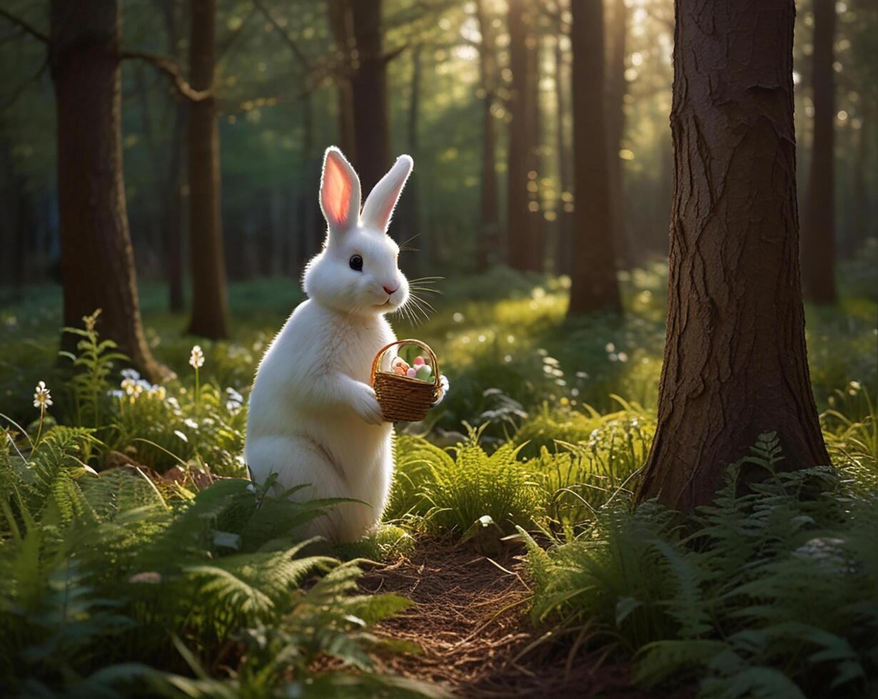 hermosamente decorado Pascua de Resurrección huevo foto