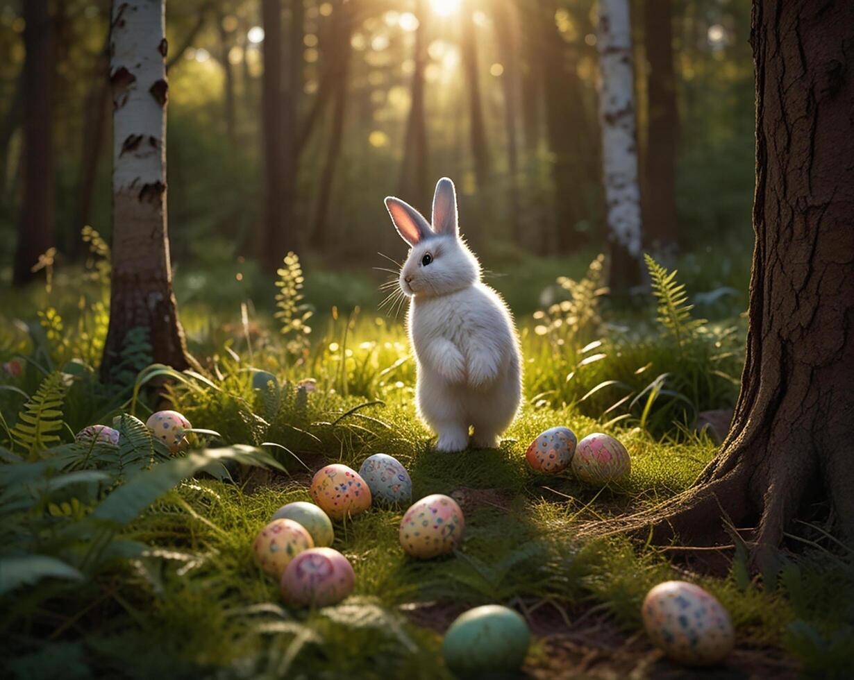 beautifully decorated Easter egg photo