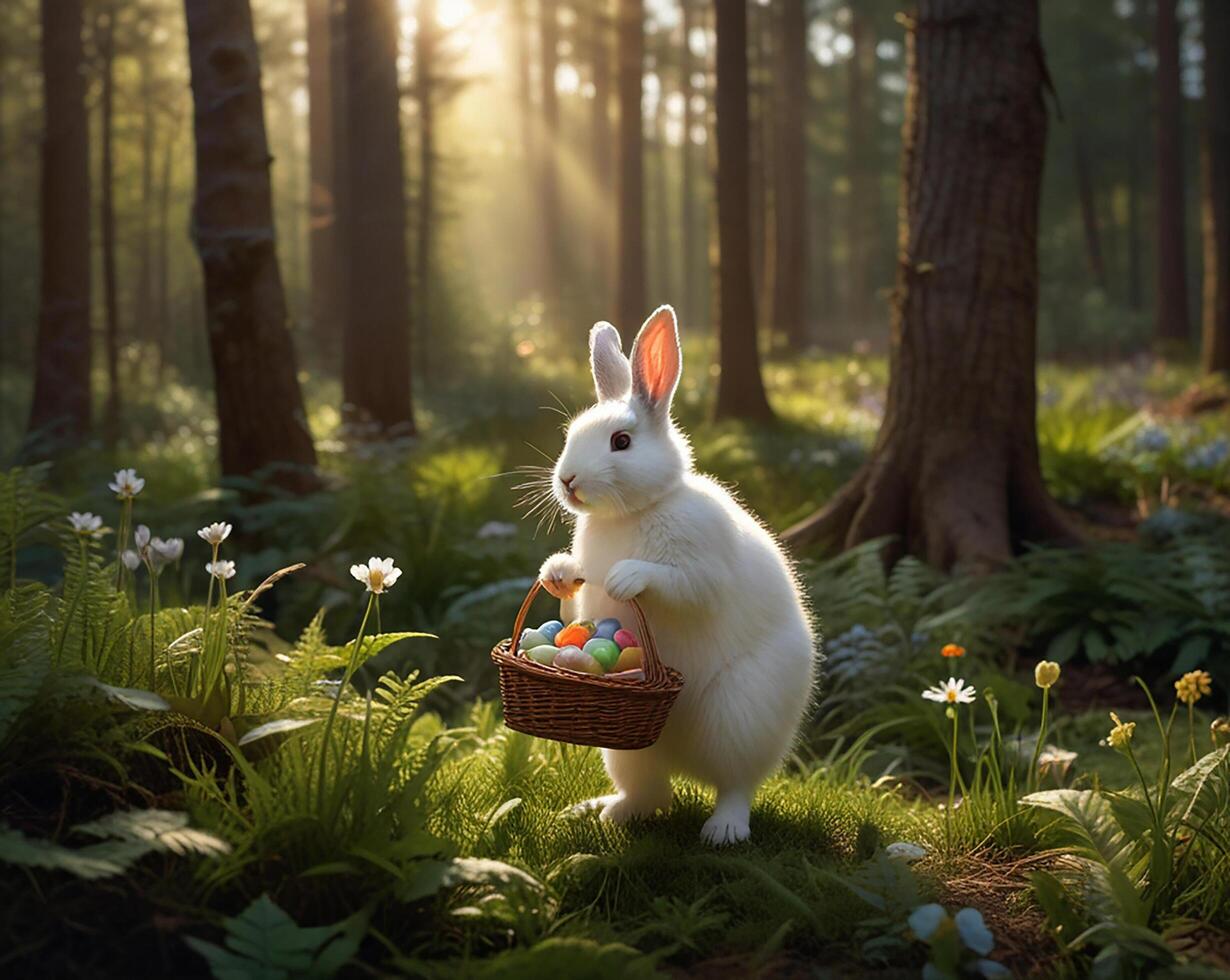 hermosamente decorado Pascua de Resurrección huevo foto