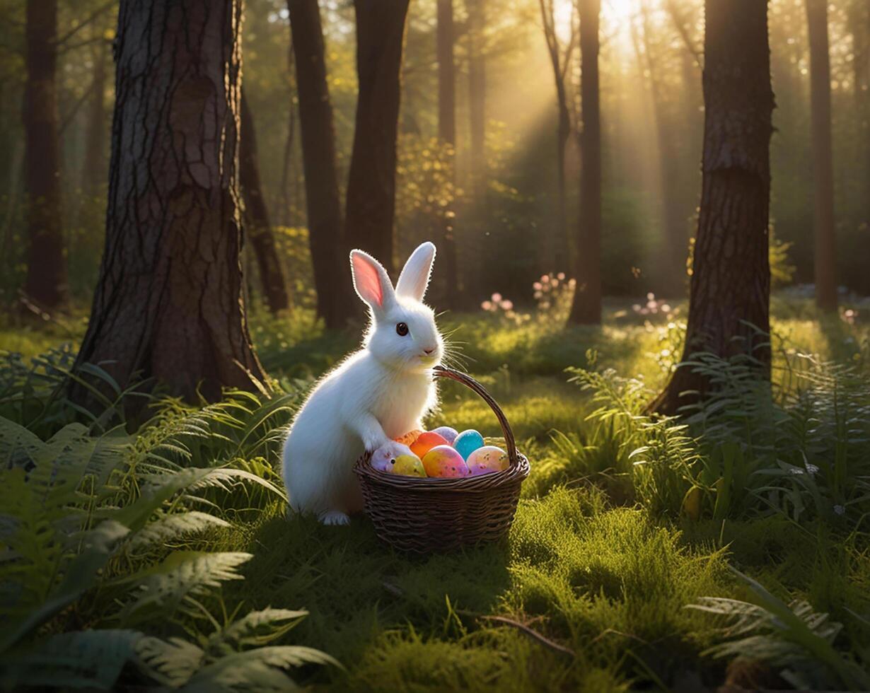 hermosamente decorado Pascua de Resurrección huevo foto