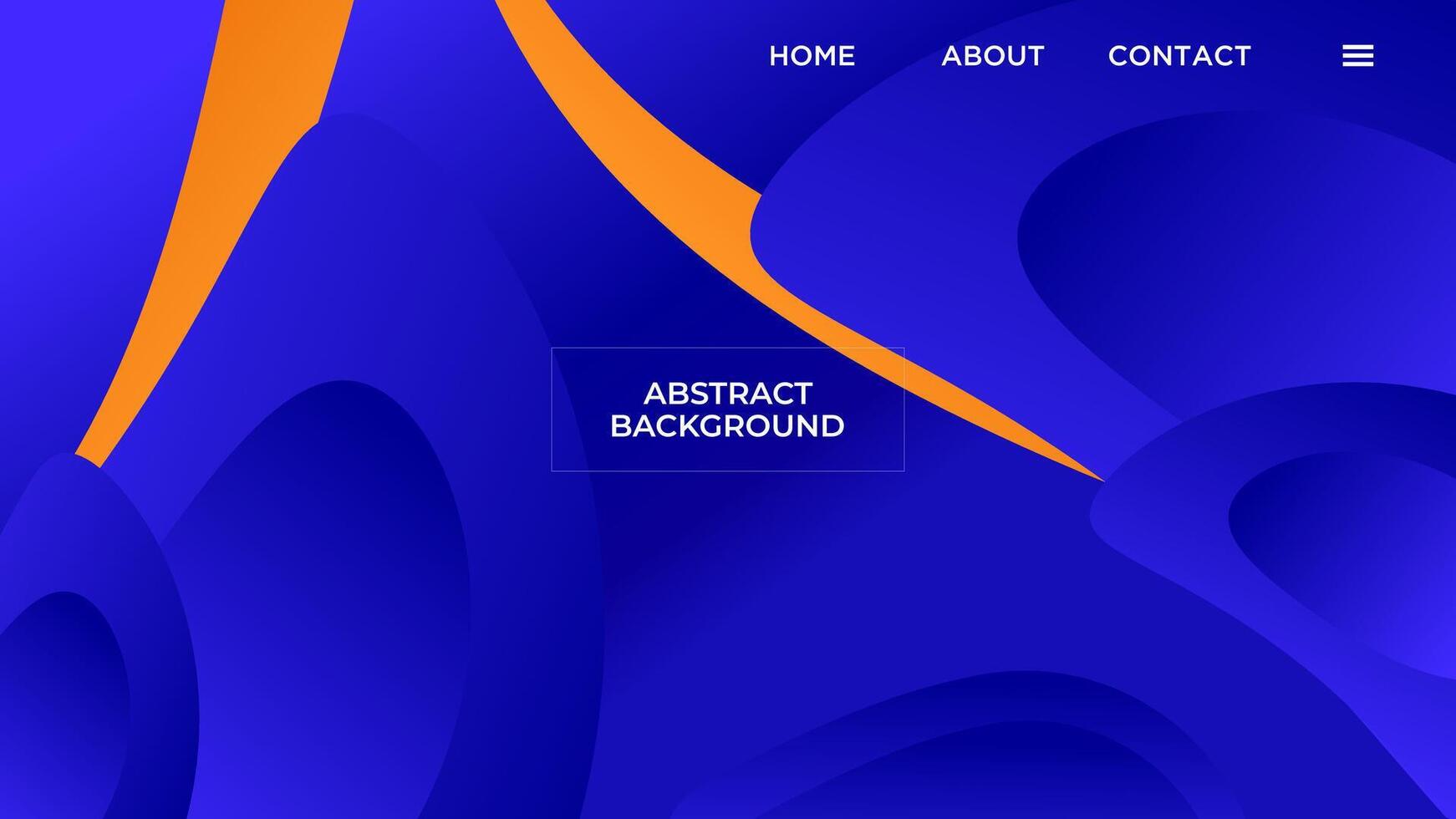 ABSTRACT BLUE BACKGROUND ELEGANT GRADIENT SHAPE ORANGE SMOOTH LIQUID COLOR DESIGN TEMPLATE GOOD FOR MODERN WEBSITE, WALLPAPER, COVER DESIGN vector