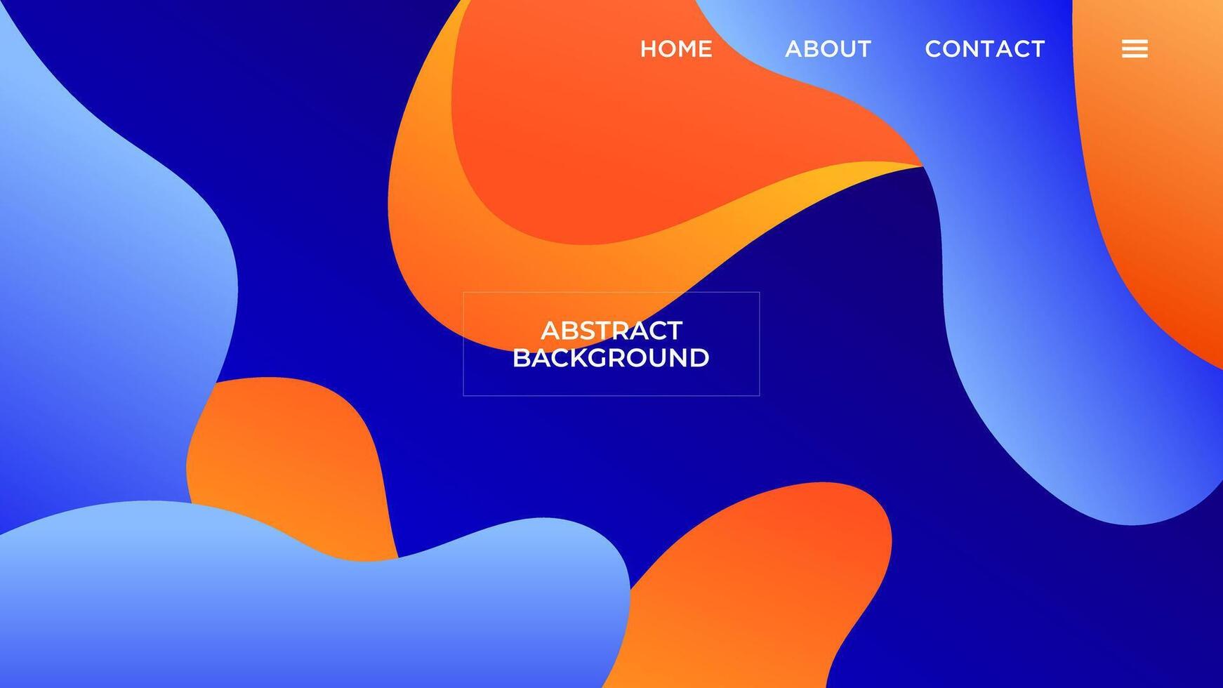 resumen azul antecedentes elegante degradado forma naranja suave líquido color diseño modelo bueno para moderno sitio web, fondo de pantalla, cubrir diseño vector