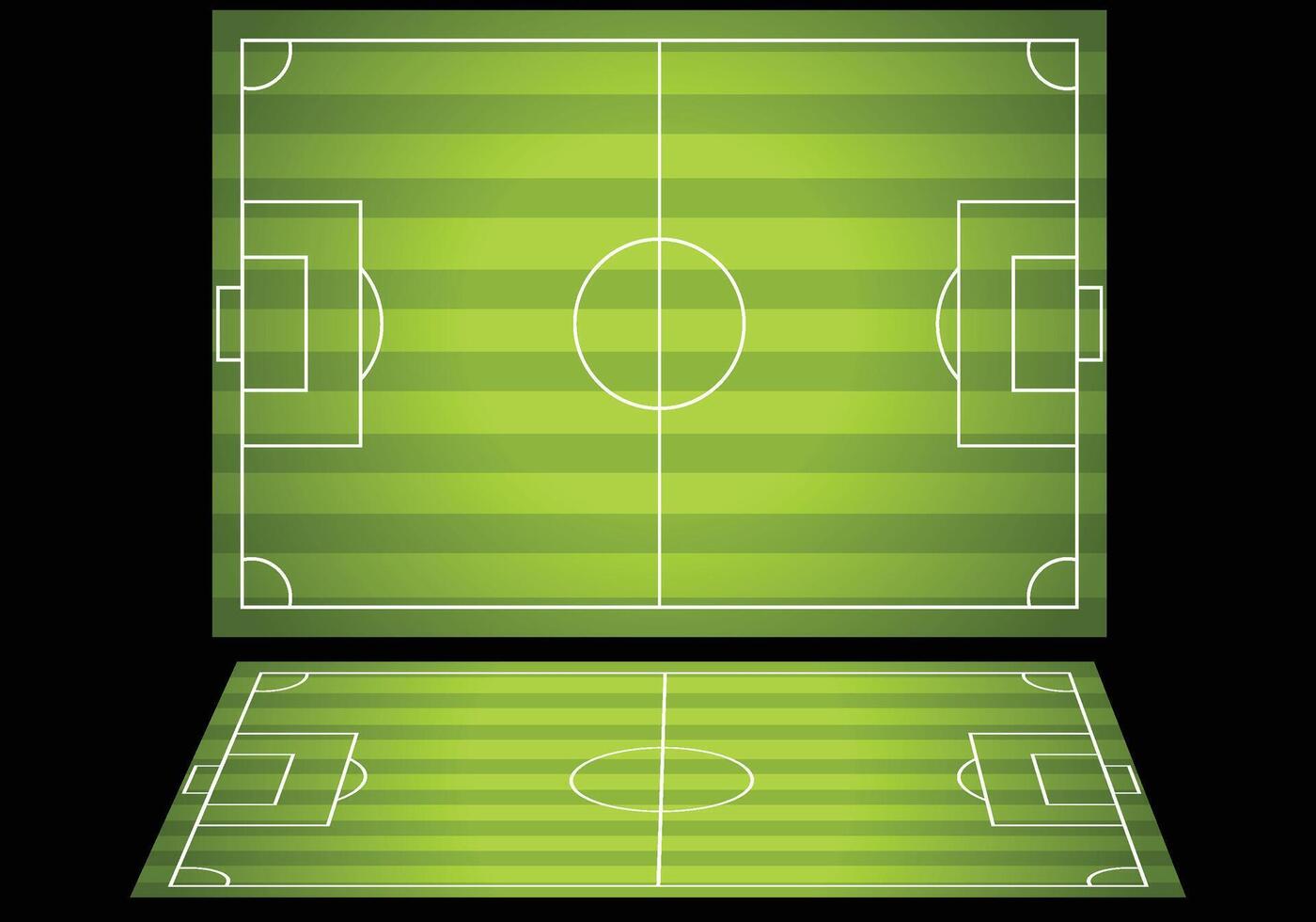 Soccer Stadium with Green Color vector