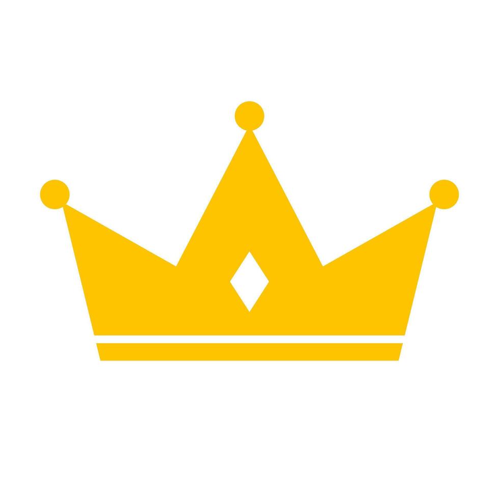 King's crown. The winning icon. vector